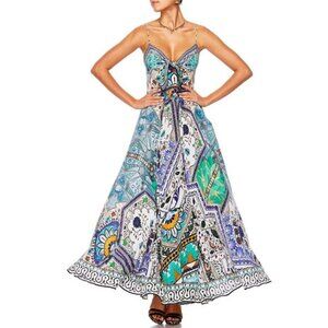 Camilla Everlasting‎ Udaipur Long Dress With Tie Front Medium b71